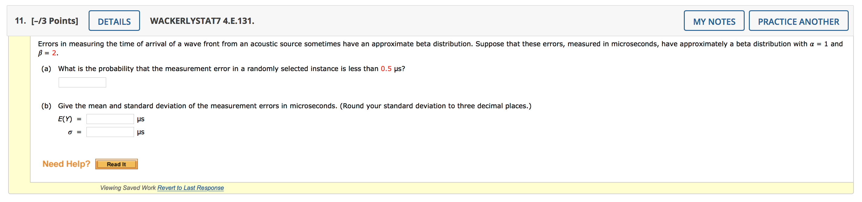 Solved Points Details Wackerlystat E My Chegg