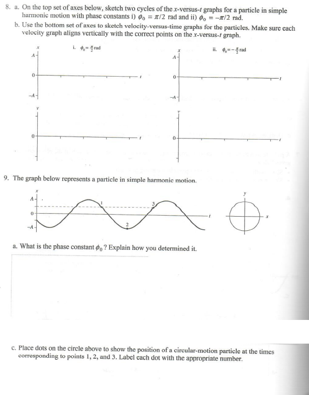 Solved A Particle Moves Counterclockwise Around A Circle At Chegg