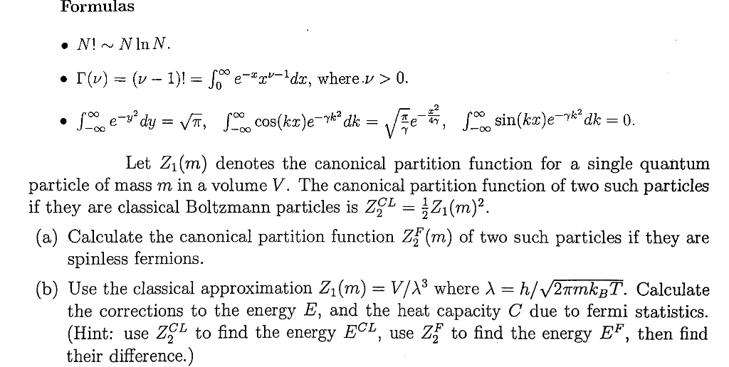 Solved Formulas N Nln N D V Dx Chegg