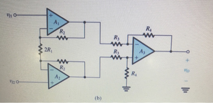 Solved Consider The Instrumentation Amplifier Of Fig Chegg