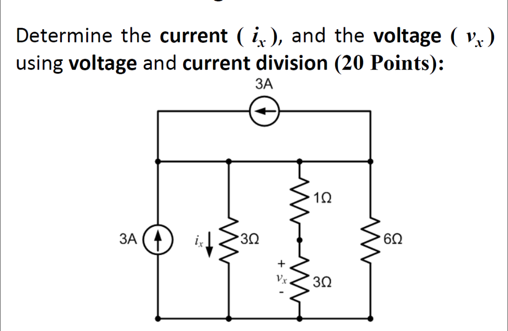 Solved Determine The Current Ix And The Voltage Vx Chegg