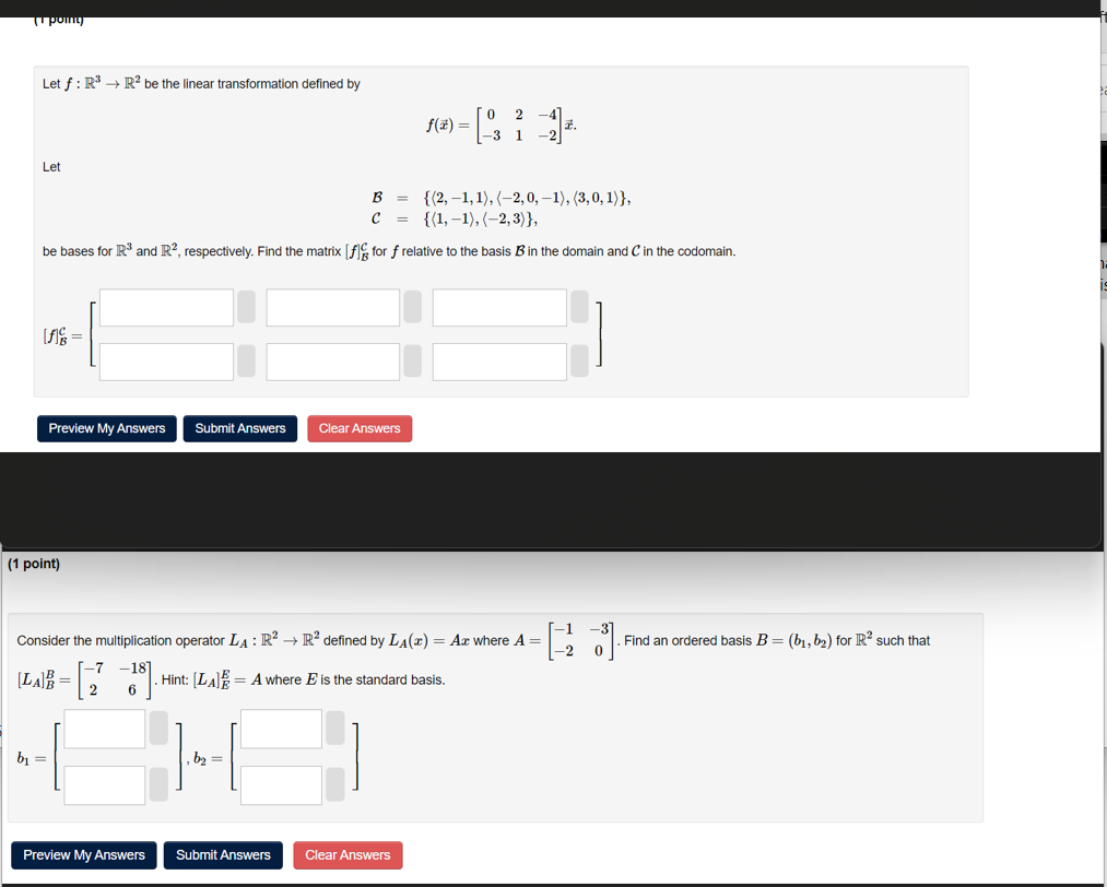 Let F R R Be The Linear Transformation Defined By Chegg