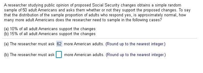 Solved A Researcher Studying Public Opinion Of Proposed Chegg