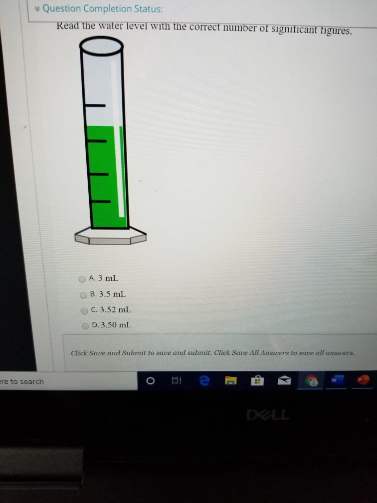 Solved Question Completion Status Read The Water Level With Chegg