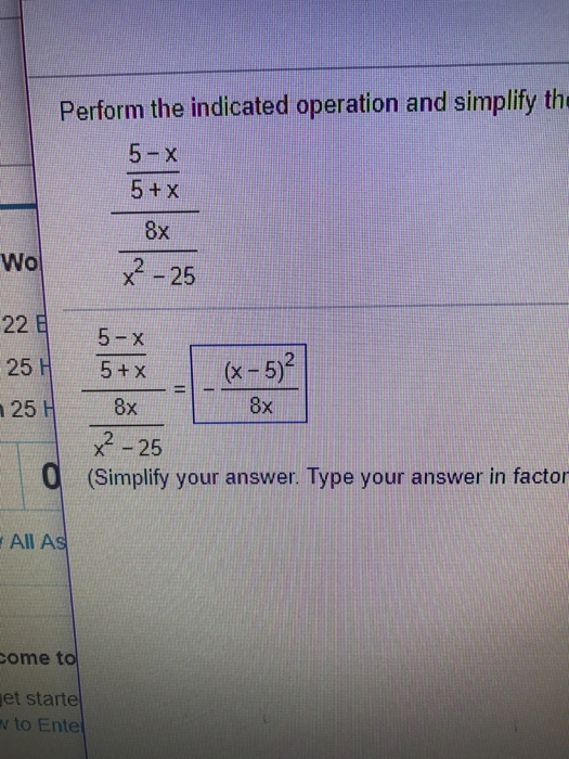 Solved Perform The Indicated Operation And Simplify The Chegg