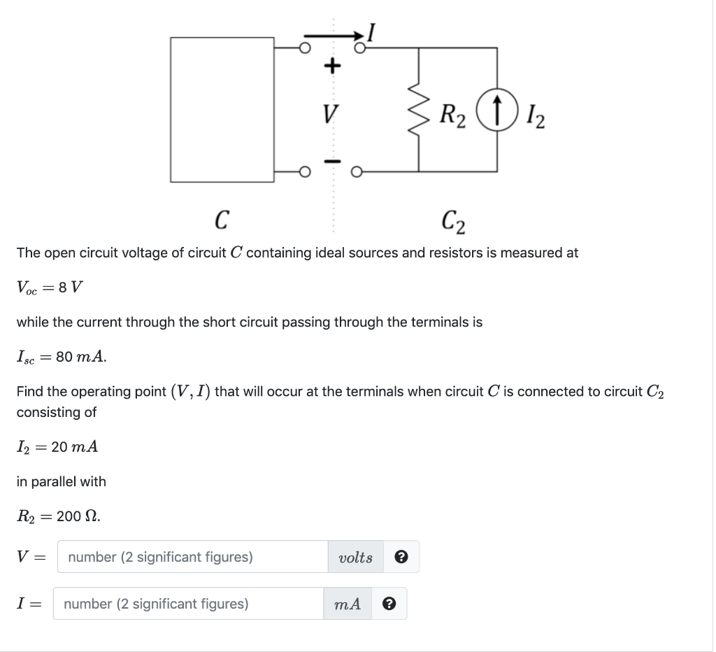 Solved 1 12 Ta The Open Circuit Voltage Of Circuit C Chegg