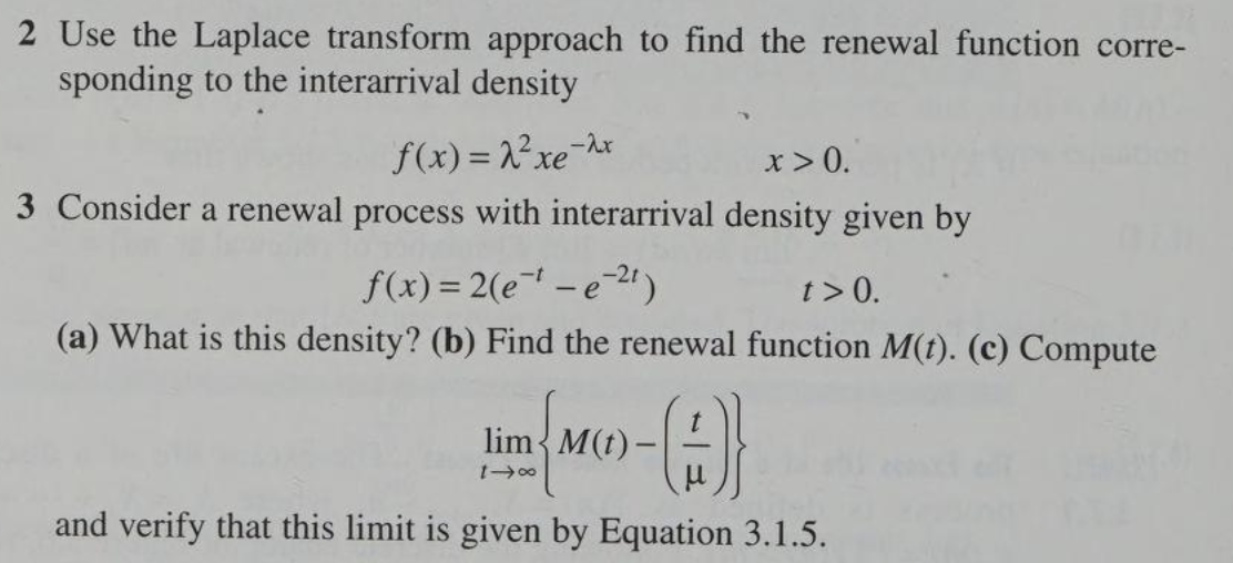 Solved Use The Laplace Transform Approach To Find The Chegg