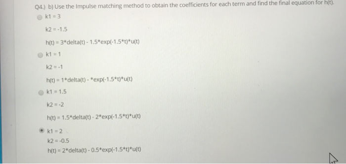 Solved Q4 Consider A System With The Following Differential Chegg