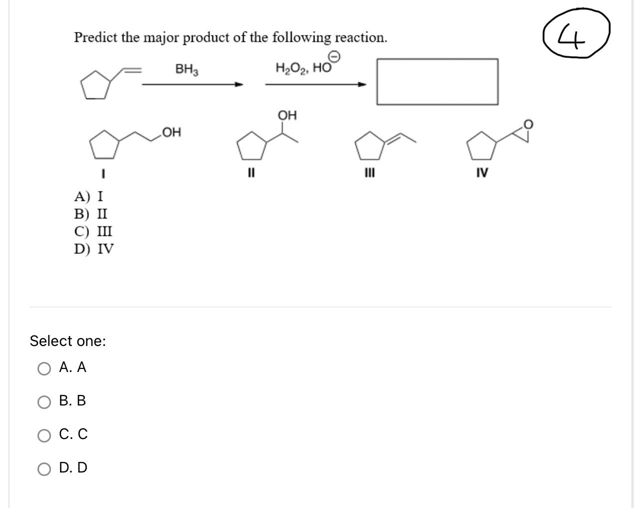 Solved Predict The Major Product Of The Following Reaction Chegg