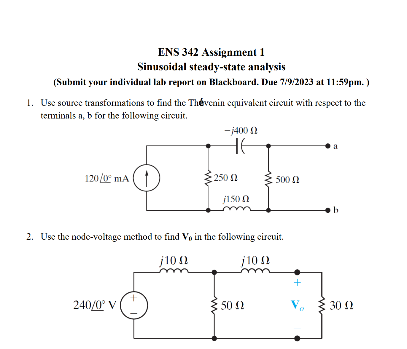 Solved 1 Use source transformations to find the Thévenin Chegg