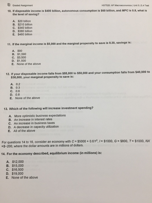 Economics 101 multiple choice questions for