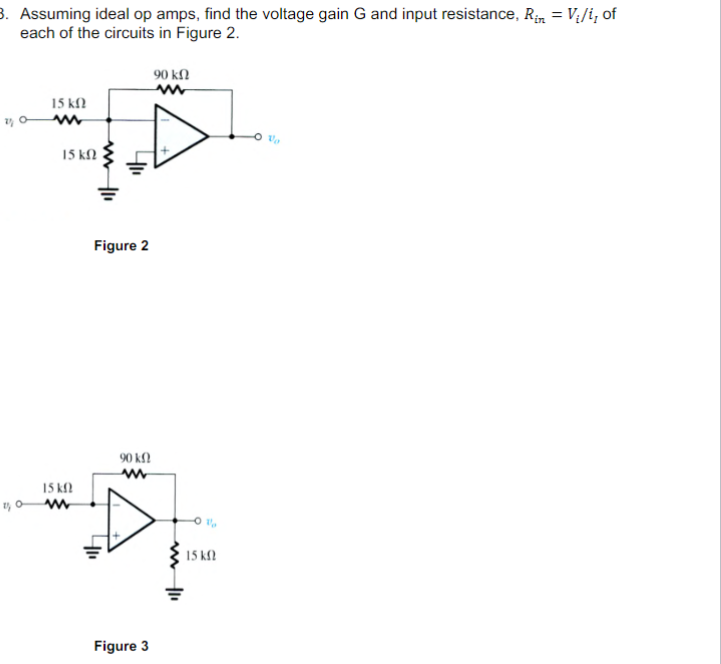 Solved Assuming Ideal Op Amps Find The Voltage Gain G And Chegg