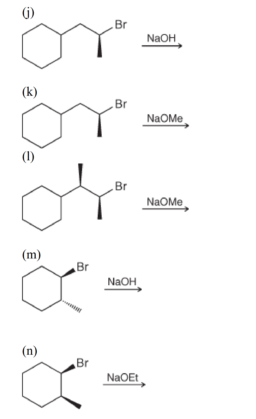 Solved Identify The Major And Minor Product S That Are Chegg