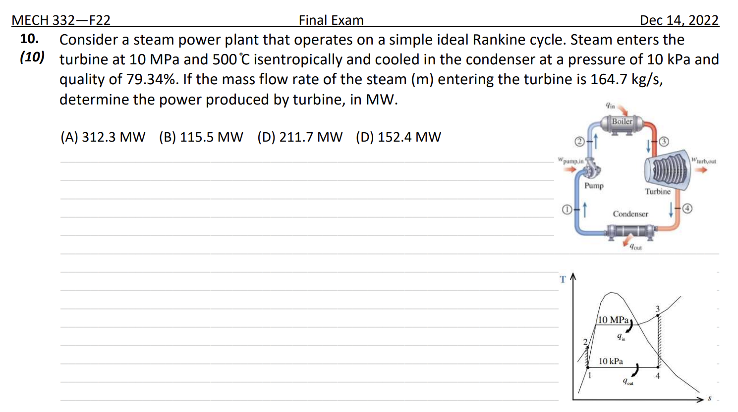 Solved Consider A Steam Power Plant That Operates On A Chegg