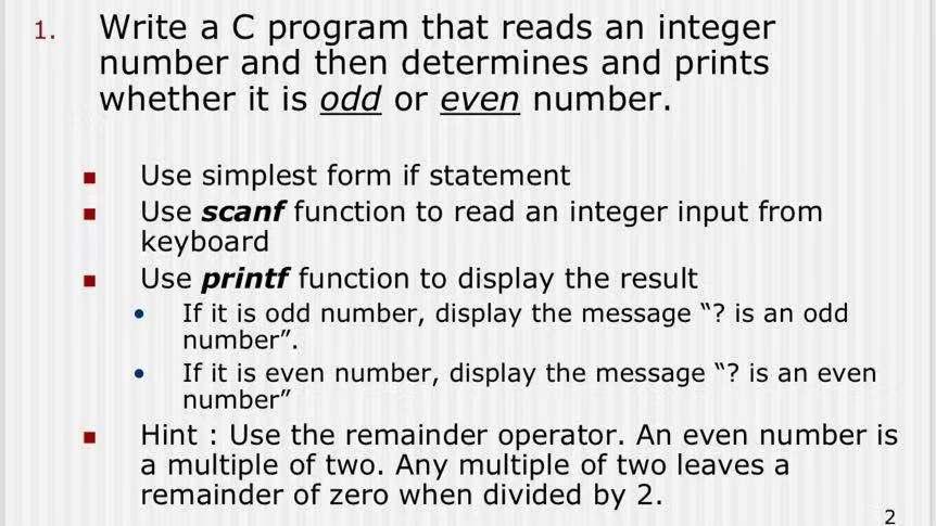 Solved Write A C Program That Reads An Integer Number And Chegg