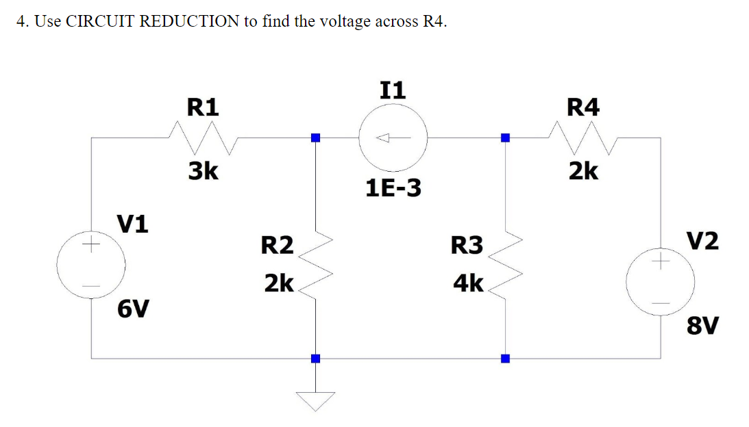 Solved Use Circuit Reduction To Find The Voltage Across Chegg