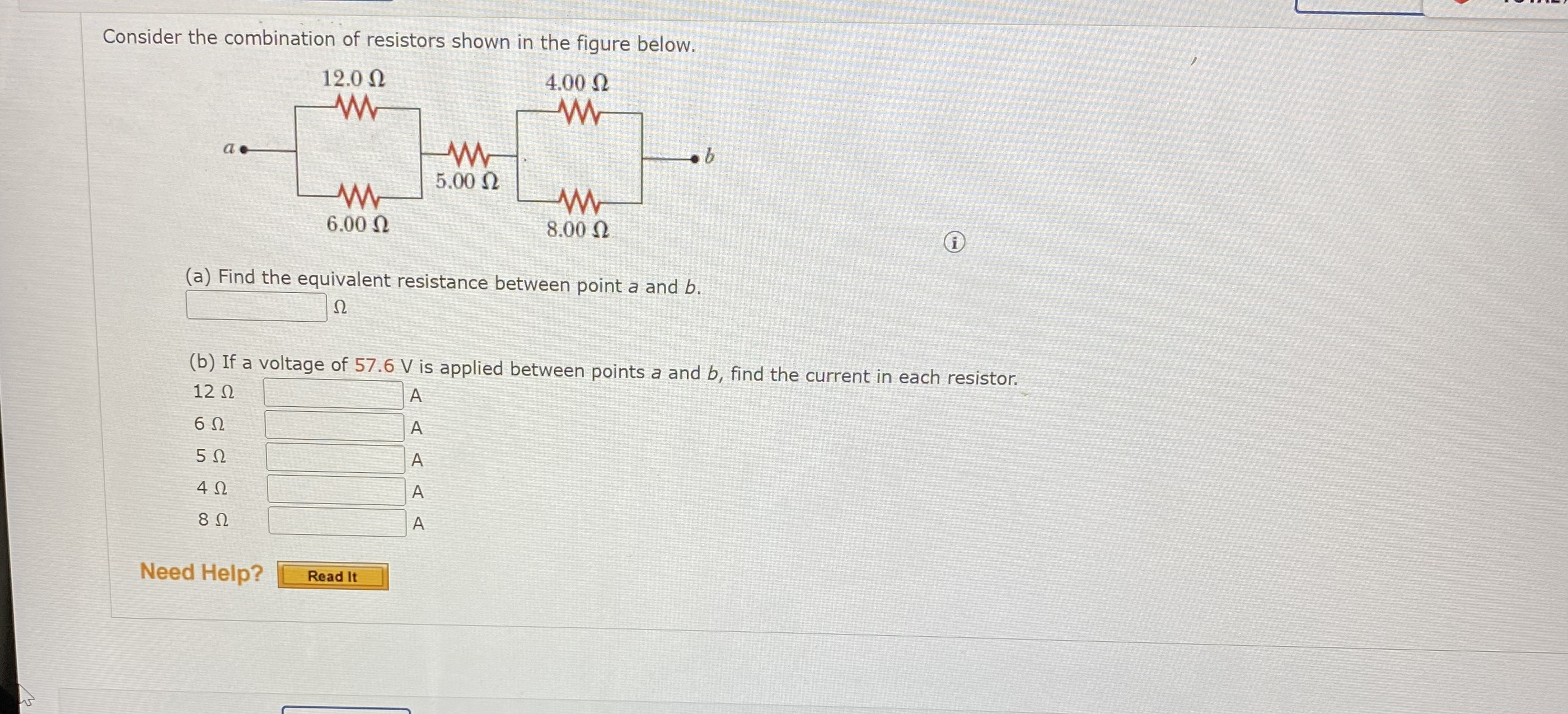 Solved Consider The Combination Of Resistors Shown In The Chegg