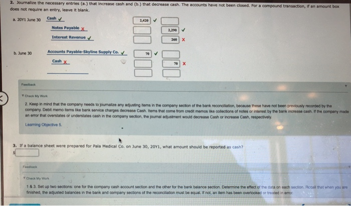 Solved Bank Reconciliation And Entries The Cash Account For Chegg