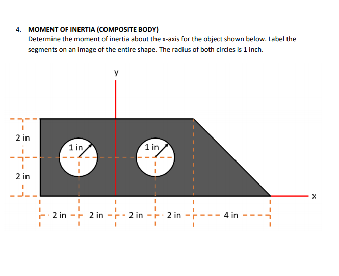 Solved 4 MOMENT OF INERTIA COMPOSITE BODY Determine The Chegg