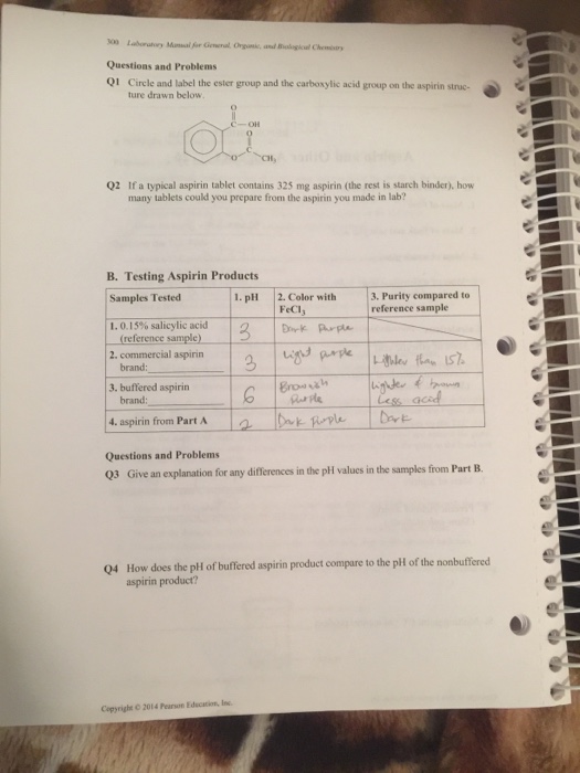 Solved Circle And Label The Ester Group And The Carboxyli...