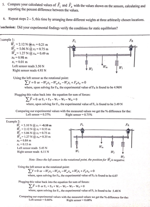 PHYSICS I LAB Torque And Static Equilibrium Chegg