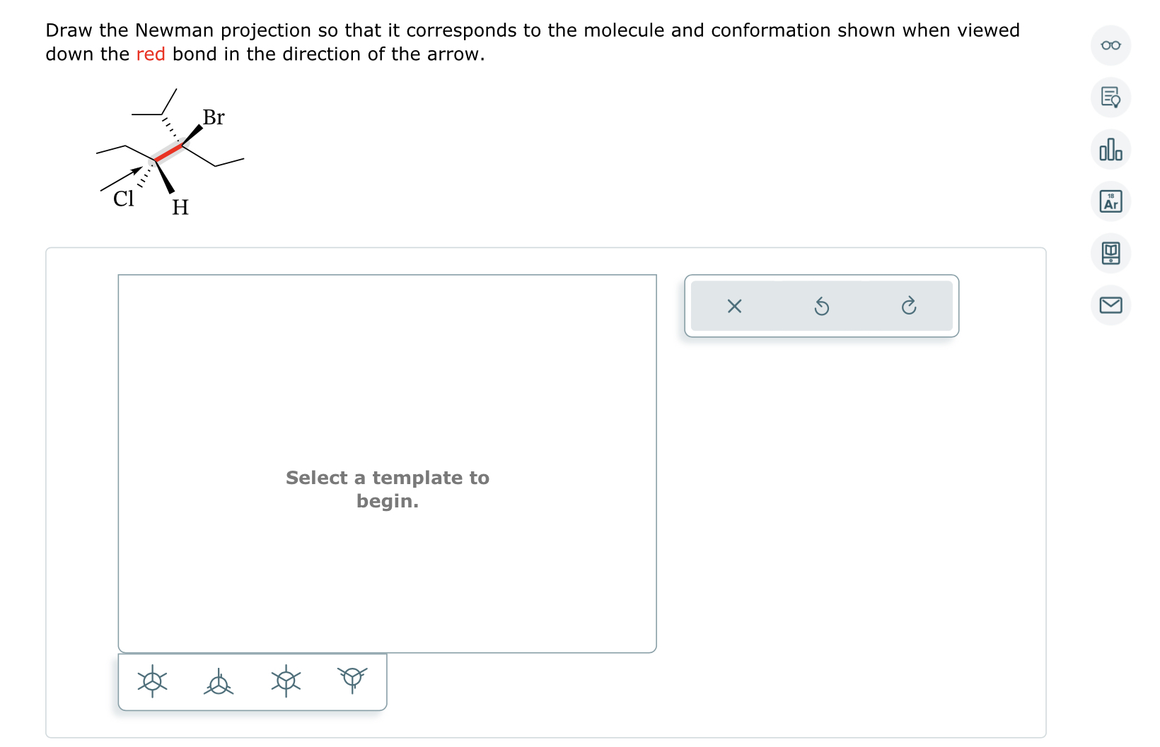 Solved Draw The Newman Projection So That It Corresponds To Chegg