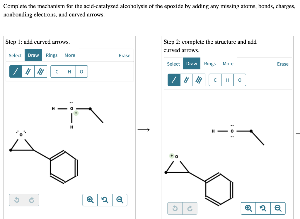 Solved Complete The Mechanism For The Acid Catalyzed Chegg