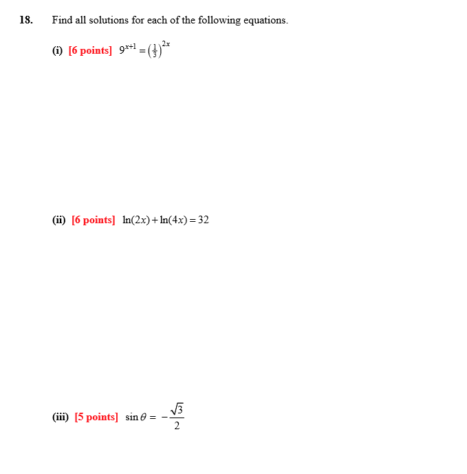 Solved Find All Solutions For Each Of The Following Chegg