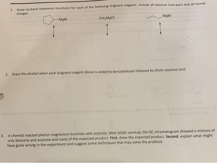 Solved Draw No Bond Resonance Structures For Each Of The Chegg