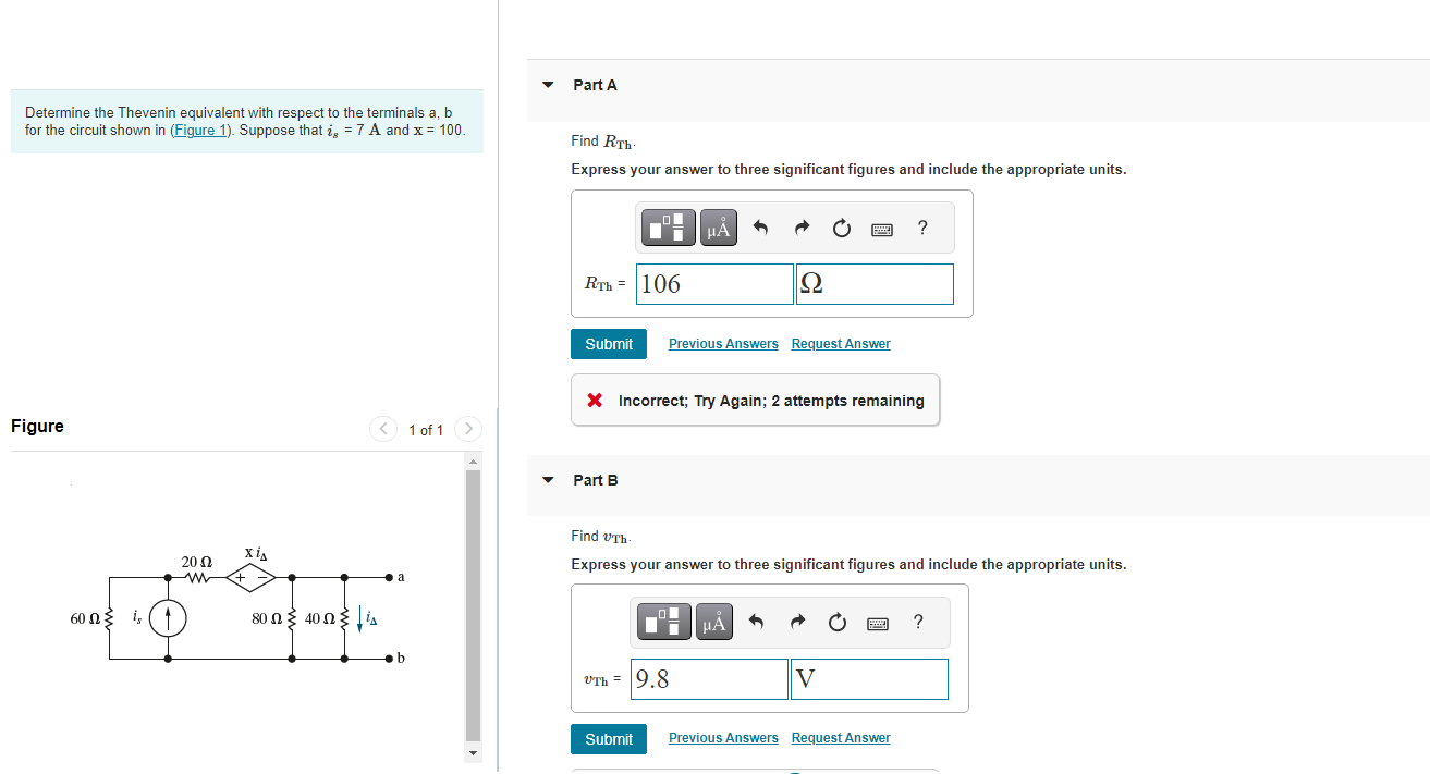 Solved Determine The Thevenin Equivalent With Respect To The Chegg