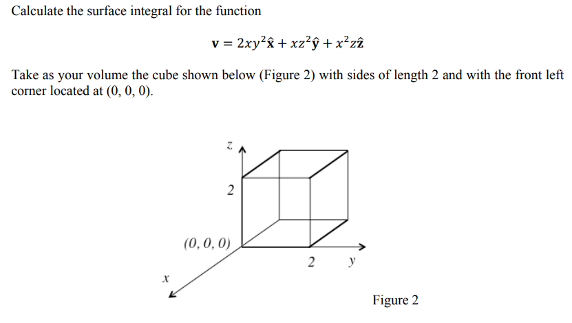 Solved Calculate The Surface Integral For The Function V Chegg