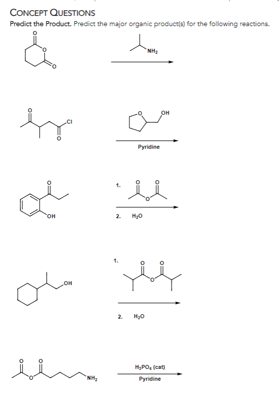 Solved Concept Questions Predict The Product Predict The Chegg