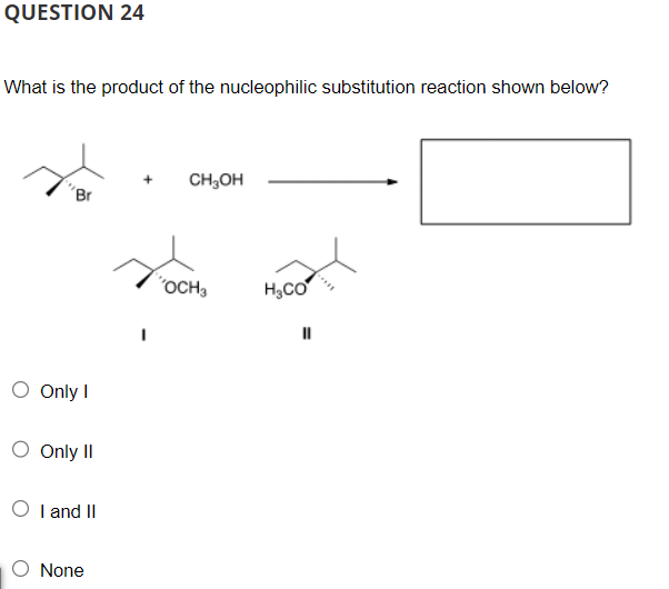 Solved What Is The Product Of The Nucleophilic Substitution Chegg