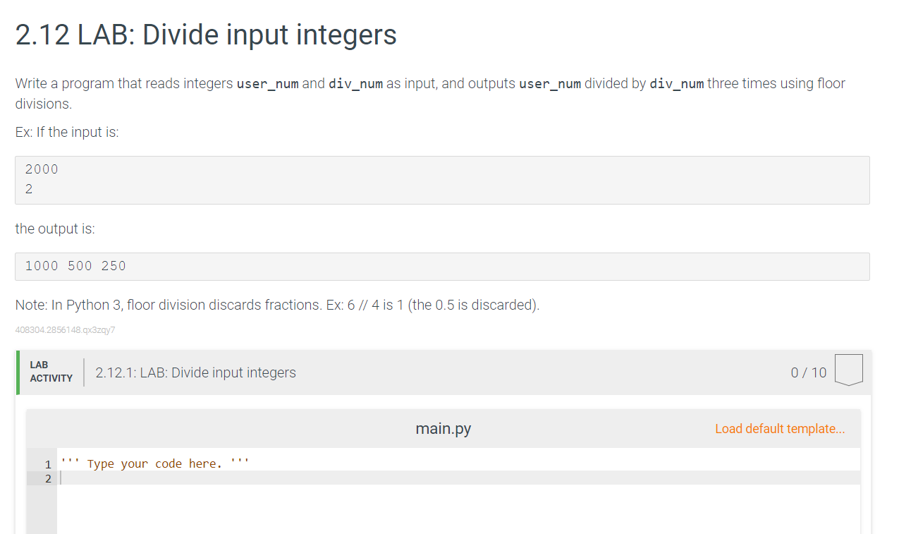 Solved Write A Program That Reads Integers User Num And Chegg