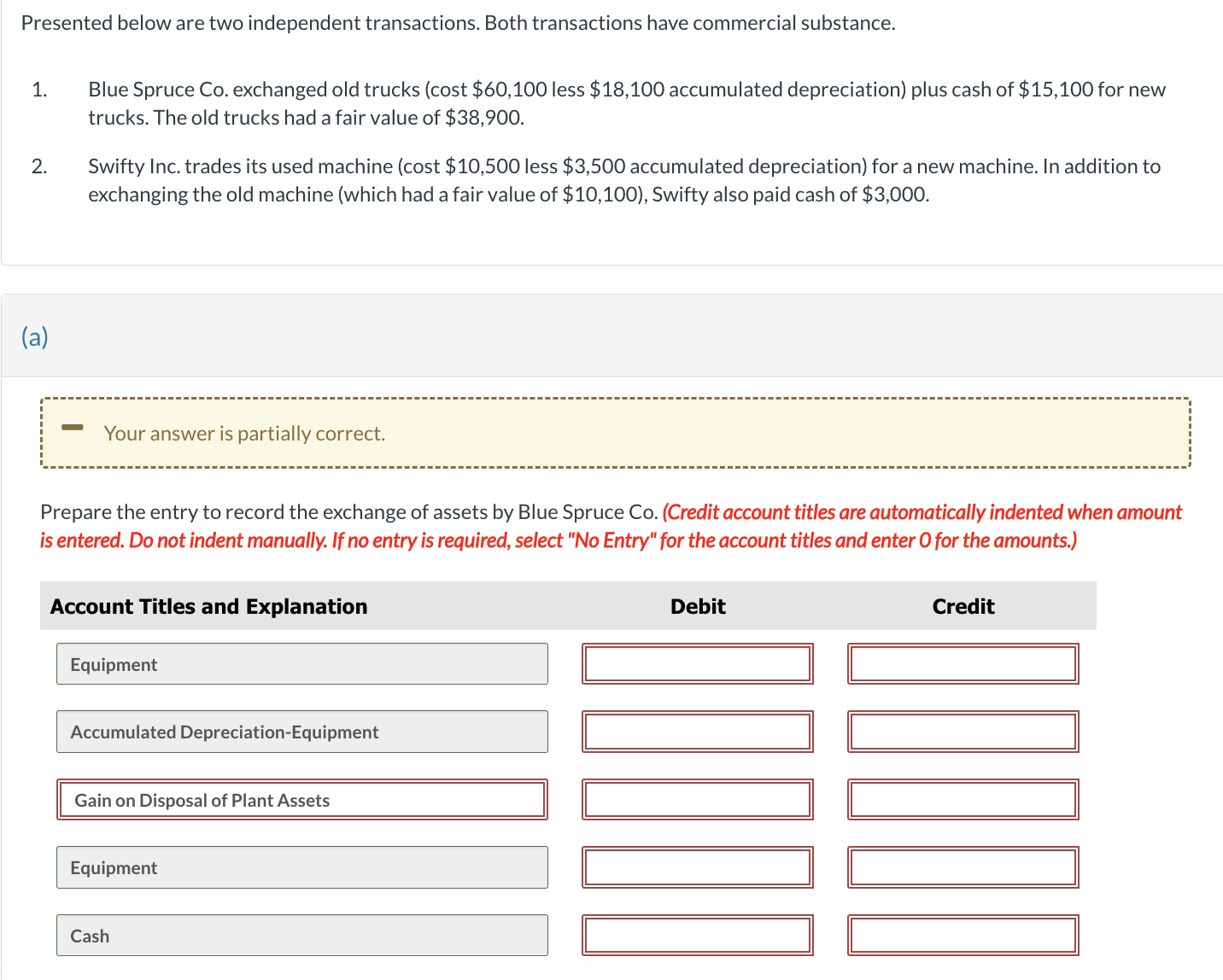 Solved Presented Below Are Two Independent Transactions Chegg