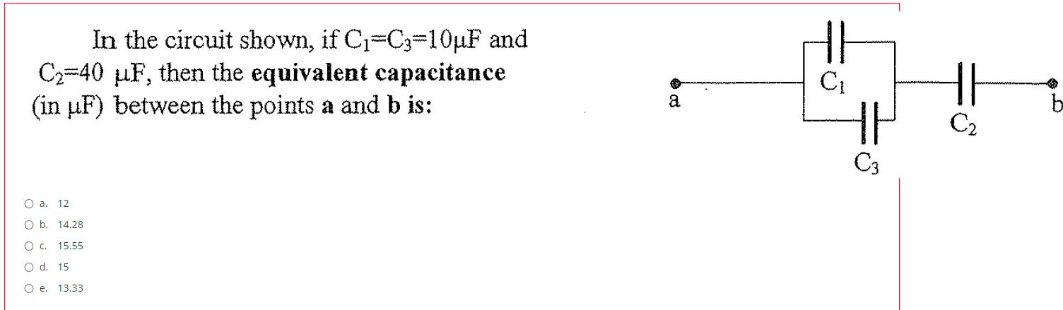 Solved In The Circuit Shown If C C F And C F Then Chegg