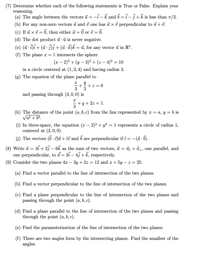 Solved 7 Determine Whether Each Of The Following Chegg