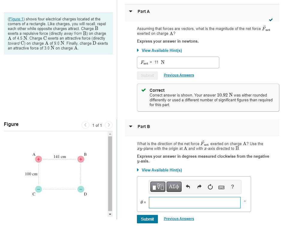 Solved Figure Shows Four Electrical Charges Located At Chegg