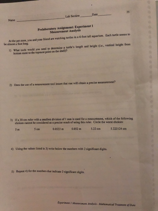 Solved Date Lab Section Name Prelaboratory Assignment Chegg