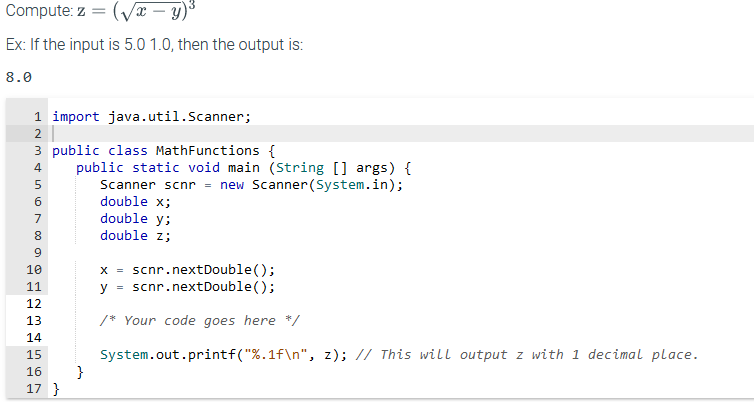 Solved Compute Z Xy 3 Ex If The Input Is 5 01 0 Then Chegg