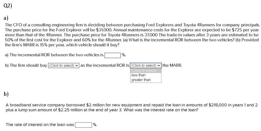 Solved Q A The Cfo Of A Consulting Engineering Firm Is Chegg