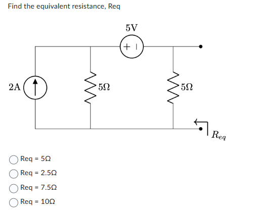 Solved Find The Equivalent Resistance Req Req Req Chegg