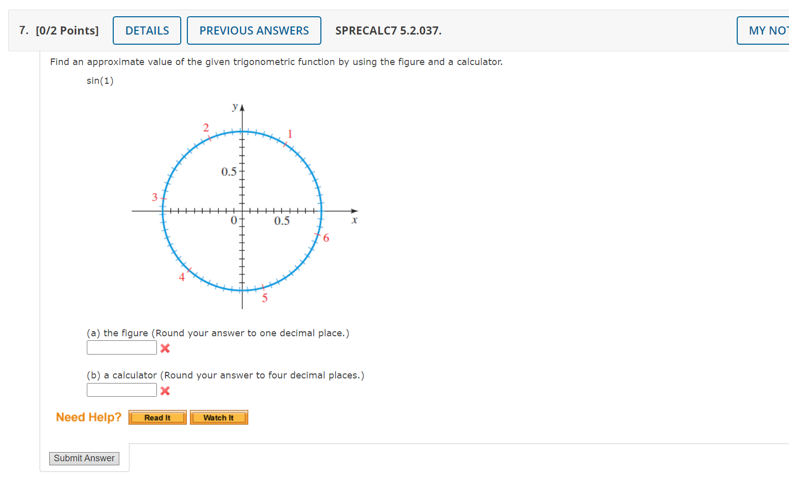 Solved Find An Approximate Value Of The Given Trigonometric Chegg