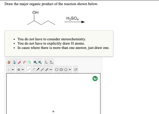 Solved Draw The Major Organic Product Of The Reaction Shown Chegg