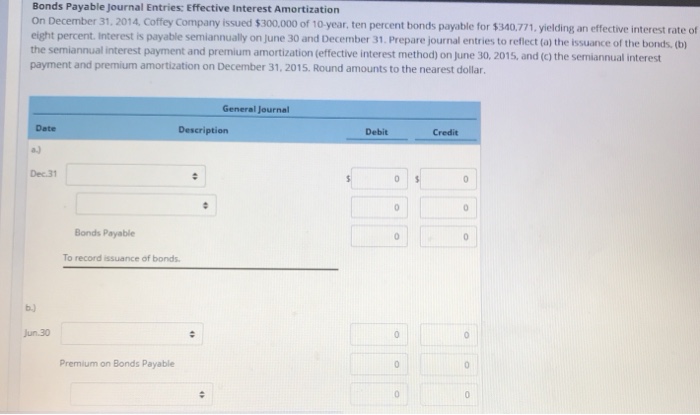 Solved Bonds Payable Journal Entries Effective Interest Chegg