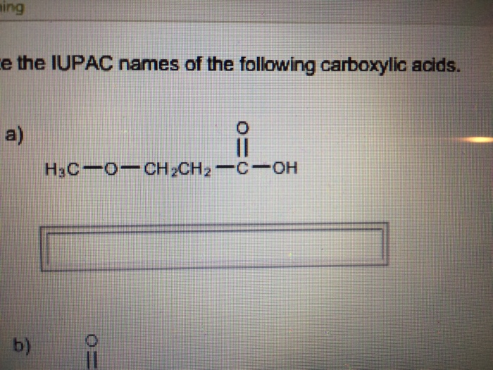 Write The IUPAC Name Of The Following Carboxylic A...