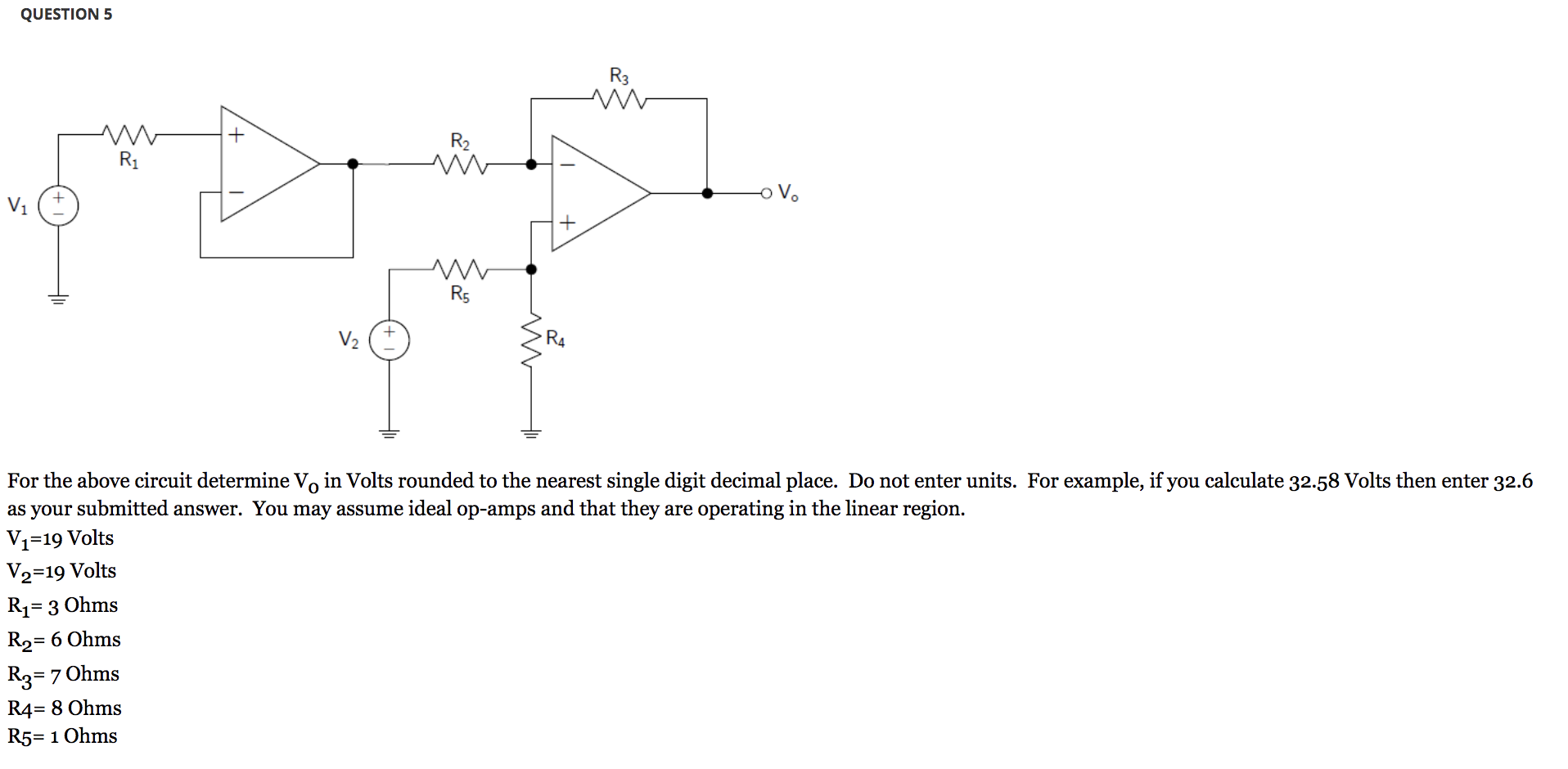 Solved Question R W Ri R W Ovo V M V For The Chegg