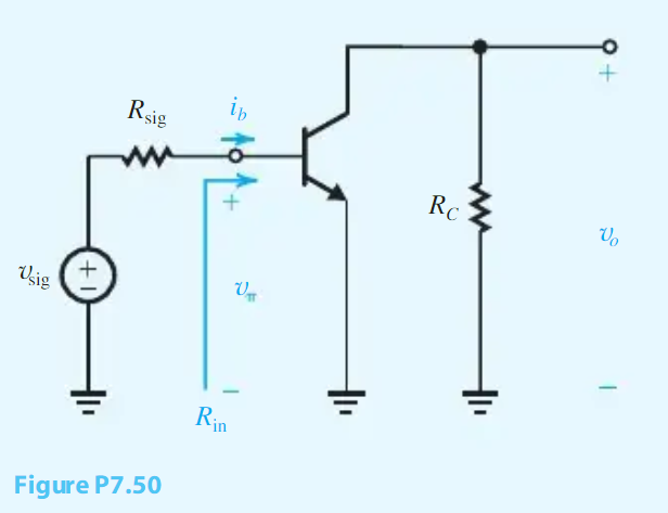 Solved Figure P Shows The Circuit Of An Amplifier Chegg