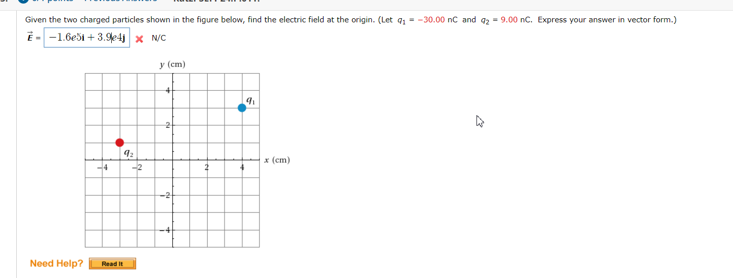 Solved Given The Two Charged Particles Shown In The Figure Chegg