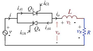 Solved A Single Phase Full Wave Ac Voltage Controller Shown Chegg